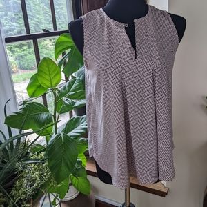 Pink and black tank top blouse/tunic